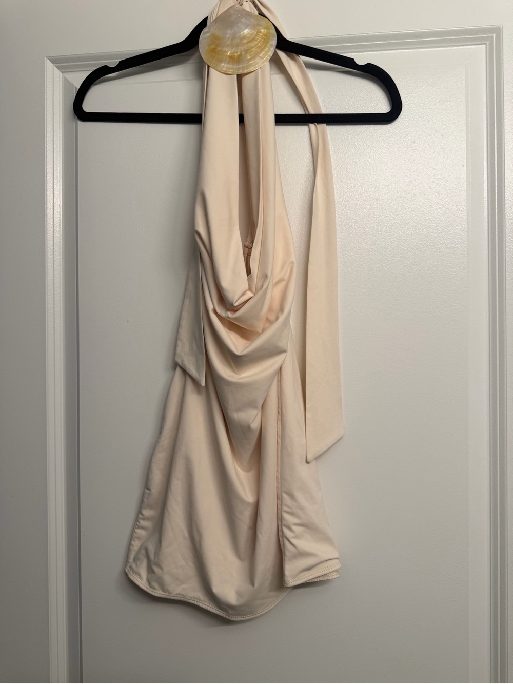 Liora Ivory Halter Mini Dress - Picture 4 of 5